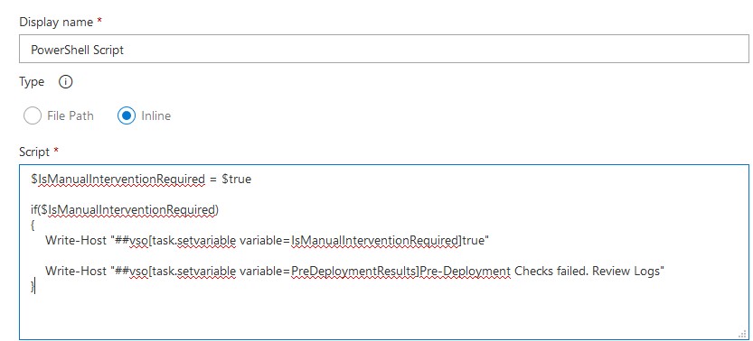 conditional variable assignment azure pipeline